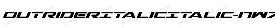 OutriderItalicItalic-nW7J字体转换