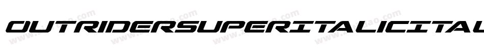 OutriderSuperItalicItalic-1AxB字体转换