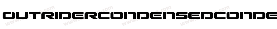 OutriderCondensedCondensed-Avrx字体转换