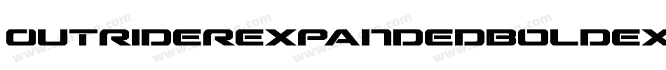 OutriderExpandedBoldExpandedBold-GL9y字体转换