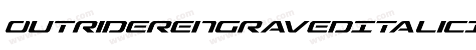 OutriderEngravedItalicItalic-JoPE字体转换