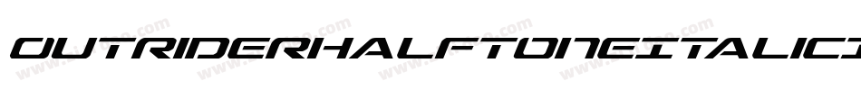 OutriderHalftoneItalicItalic-l0ve字体转换