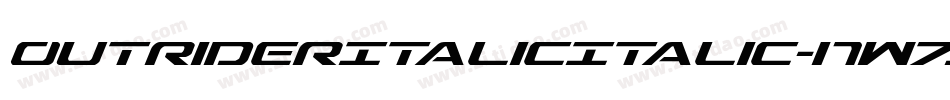 OutriderItalicItalic-nW7J字体转换