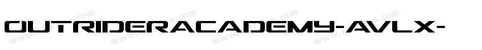 OutriderAcademy-avlx字体转换