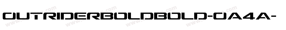 OutriderBoldBold-Oa4A字体转换