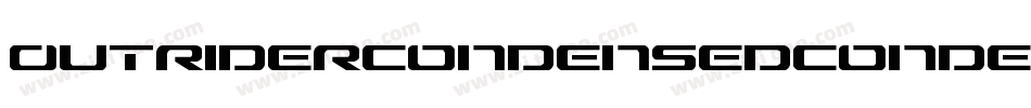 OutriderCondensedCondensed-Avrx字体转换