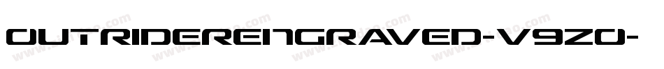 OutriderEngraved-V9Z0字体转换
