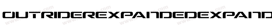 OutriderExpandedExpanded-zBaG字体转换