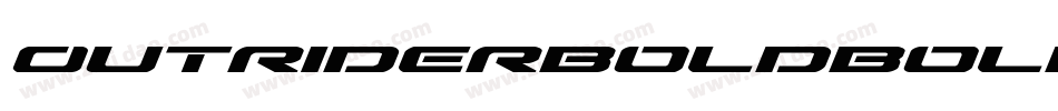 OutriderBoldBold-Oa4A字体转换