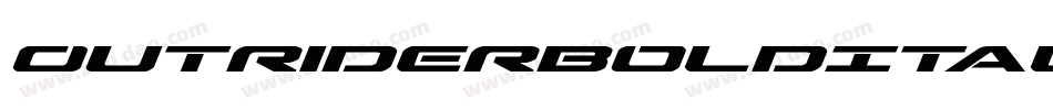 OutriderBoldItalicBoldItalic-ZBDJ字体转换