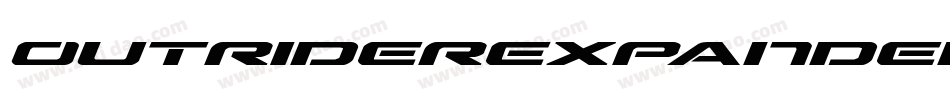 OutriderExpandedItalicExpandedItalic-5Gqx字体转换