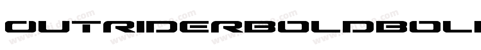 OutriderBoldBold-Oa4A字体转换