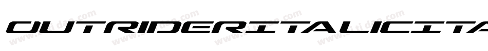 OutriderItalicItalic-nW7J字体转换