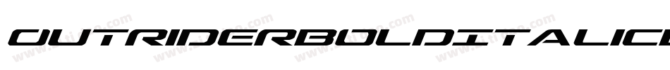 OutriderBoldItalicBoldItalic-ZBDJ字体转换