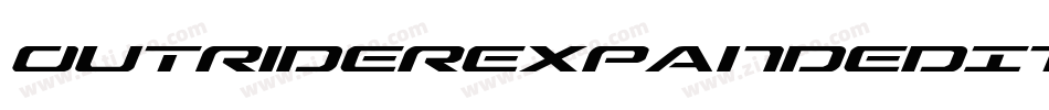 OutriderExpandedItalicExpandedItalic-5Gqx字体转换