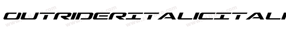 OutriderItalicItalic-nW7J字体转换