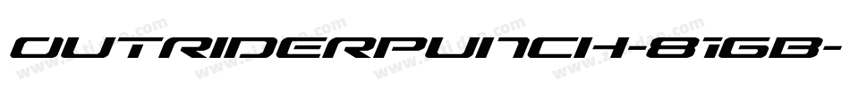 OutriderPunch-81GB字体转换