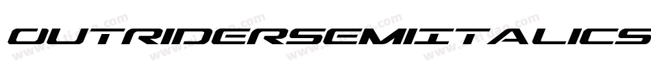 OutriderSemiItalicSemiItalic-nW70字体转换