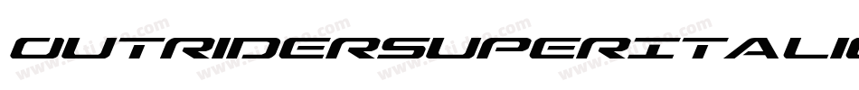 OutriderSuperItalicItalic-1AxB字体转换