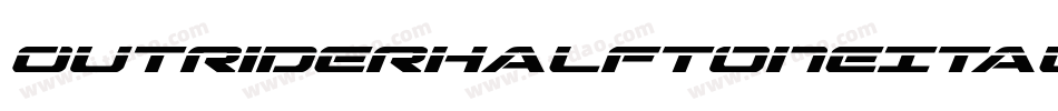 OutriderHalftoneItalicItalic-l0ve字体转换