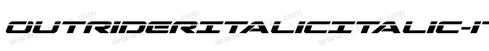 OutriderItalicItalic-nW7J字体转换