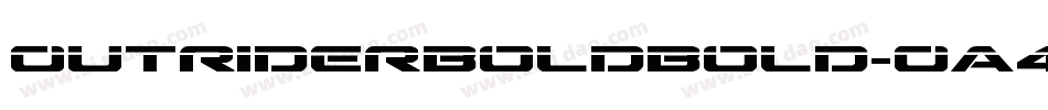 OutriderBoldBold-Oa4A字体转换