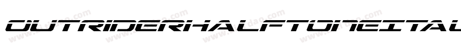 OutriderHalftoneItalicItalic-l0ve字体转换