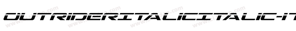 OutriderItalicItalic-nW7J字体转换