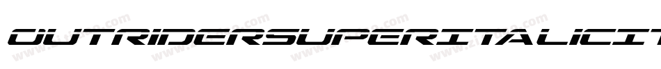 OutriderSuperItalicItalic-1AxB字体转换