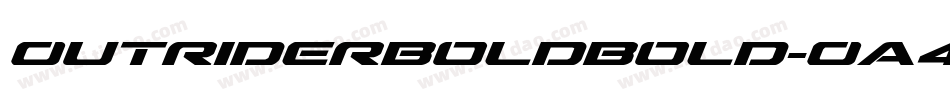 OutriderBoldBold-Oa4A字体转换