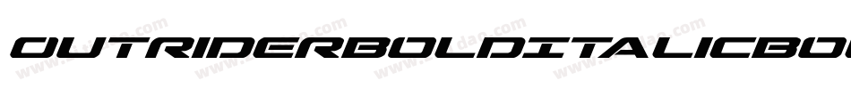 OutriderBoldItalicBoldItalic-ZBDJ字体转换