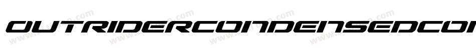 OutriderCondensedCondensed-Avrx字体转换