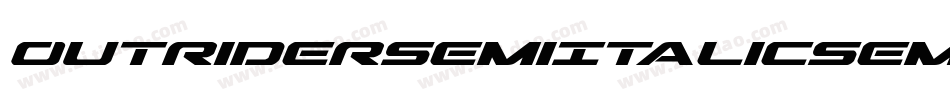 OutriderSemiItalicSemiItalic-nW70字体转换