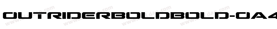 OutriderBoldBold-Oa4A字体转换