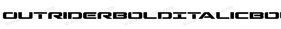 OutriderBoldItalicBoldItalic-ZBDJ字体转换
