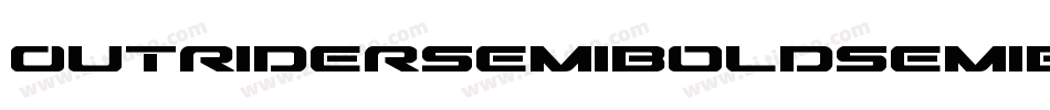 OutriderSemiBoldSemiBold-Megx字体转换