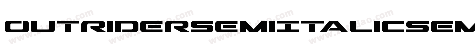 OutriderSemiItalicSemiItalic-nW70字体转换