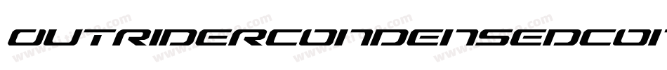 OutriderCondensedCondensed-Avrx字体转换