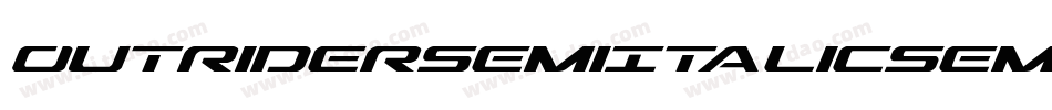 OutriderSemiItalicSemiItalic-nW70字体转换