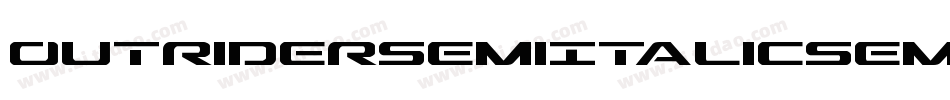 OutriderSemiItalicSemiItalic-nW70字体转换