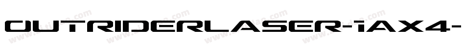 OutriderLaser-1Ax4字体转换