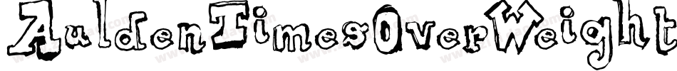 AuldenTimesOverWeight-BLE8字体转换