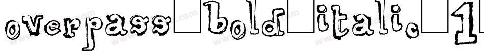 overpass-bold-italic-1字体转换