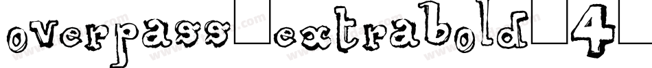 overpass-extrabold-4字体转换