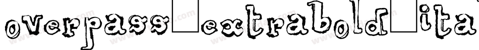 overpass-extrabold-italic-3字体转换