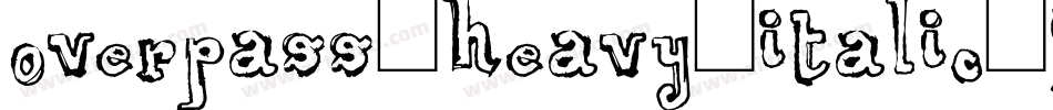 overpass-heavy-italic-7字体转换