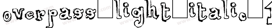 overpass-light-italic-10字体转换