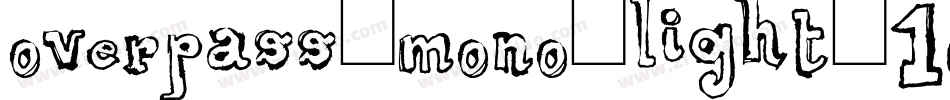 overpass-mono-light-18字体转换