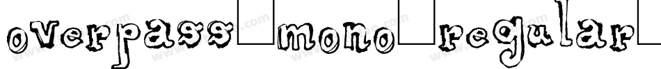 overpass-mono-regular-19字体转换
