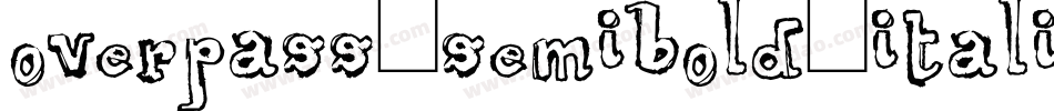 overpass-semibold-italic-13字体转换